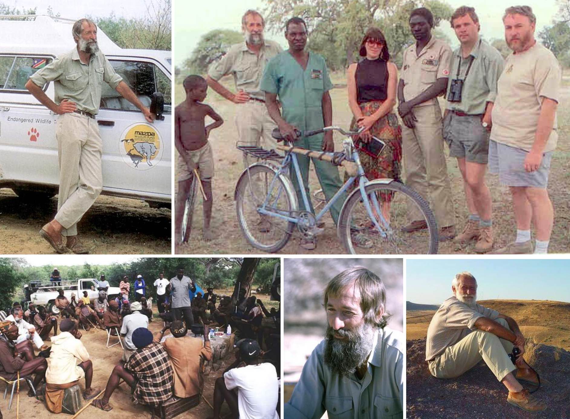 Garth strikes a match to light his pipe, while another man talks to him.