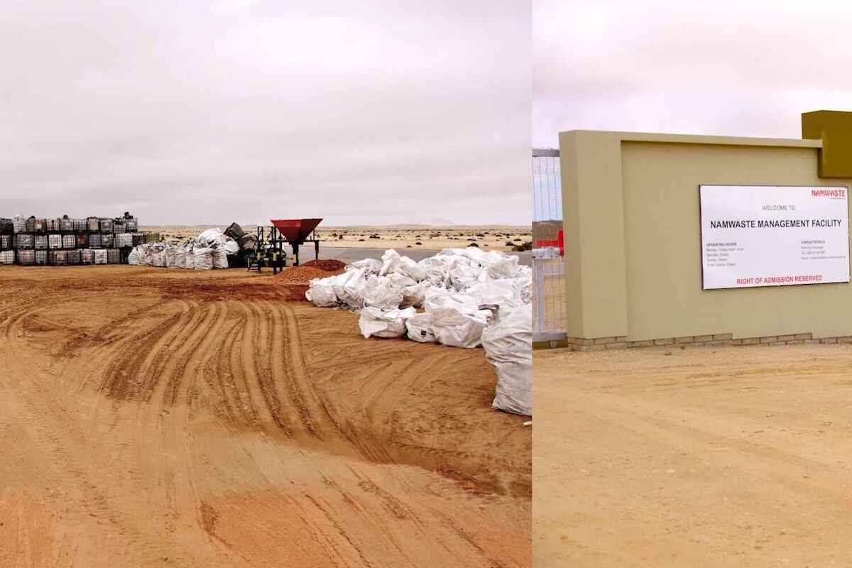 Two views of the new NamWaste facility.