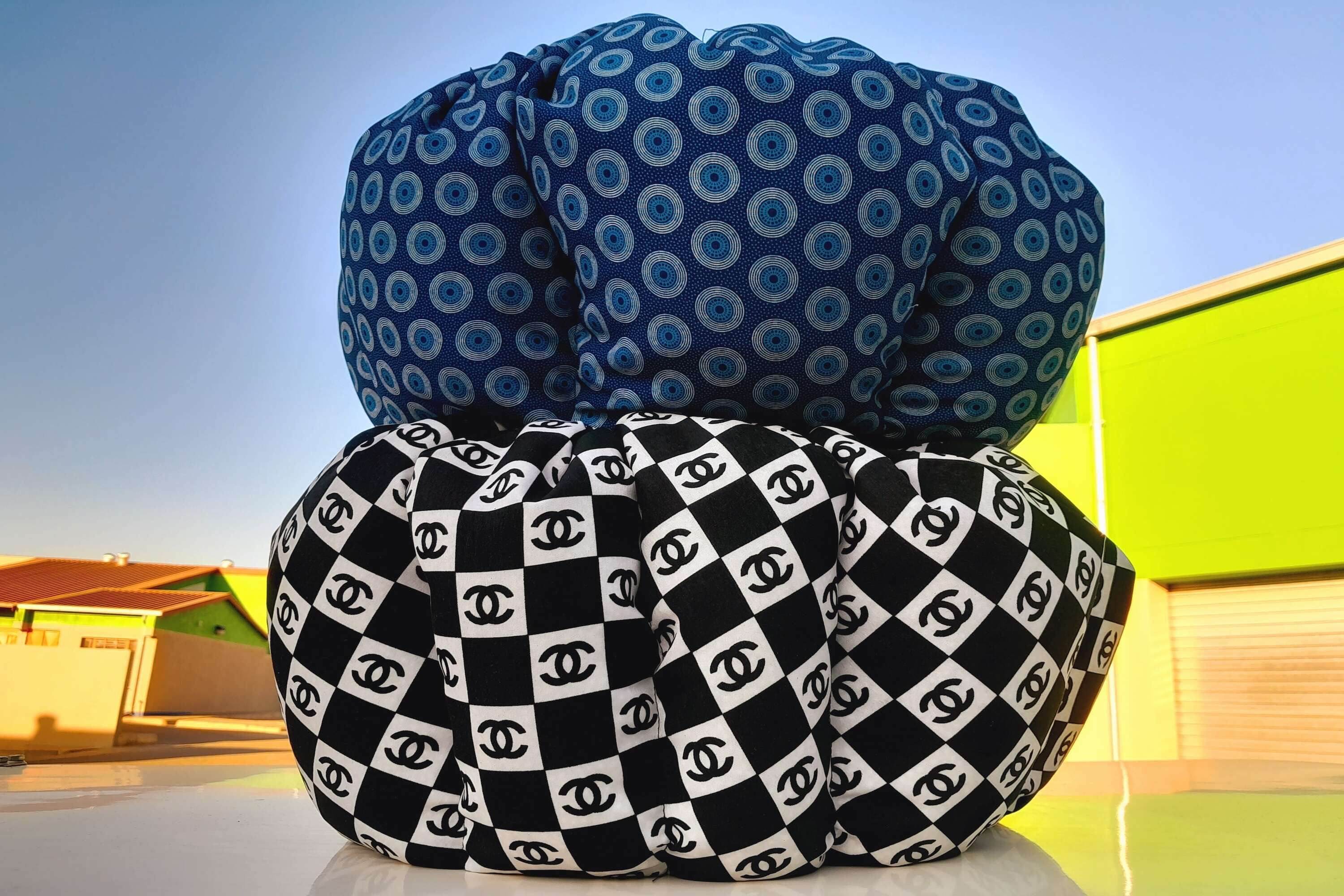 Two Namibags stacked one on top of the other.