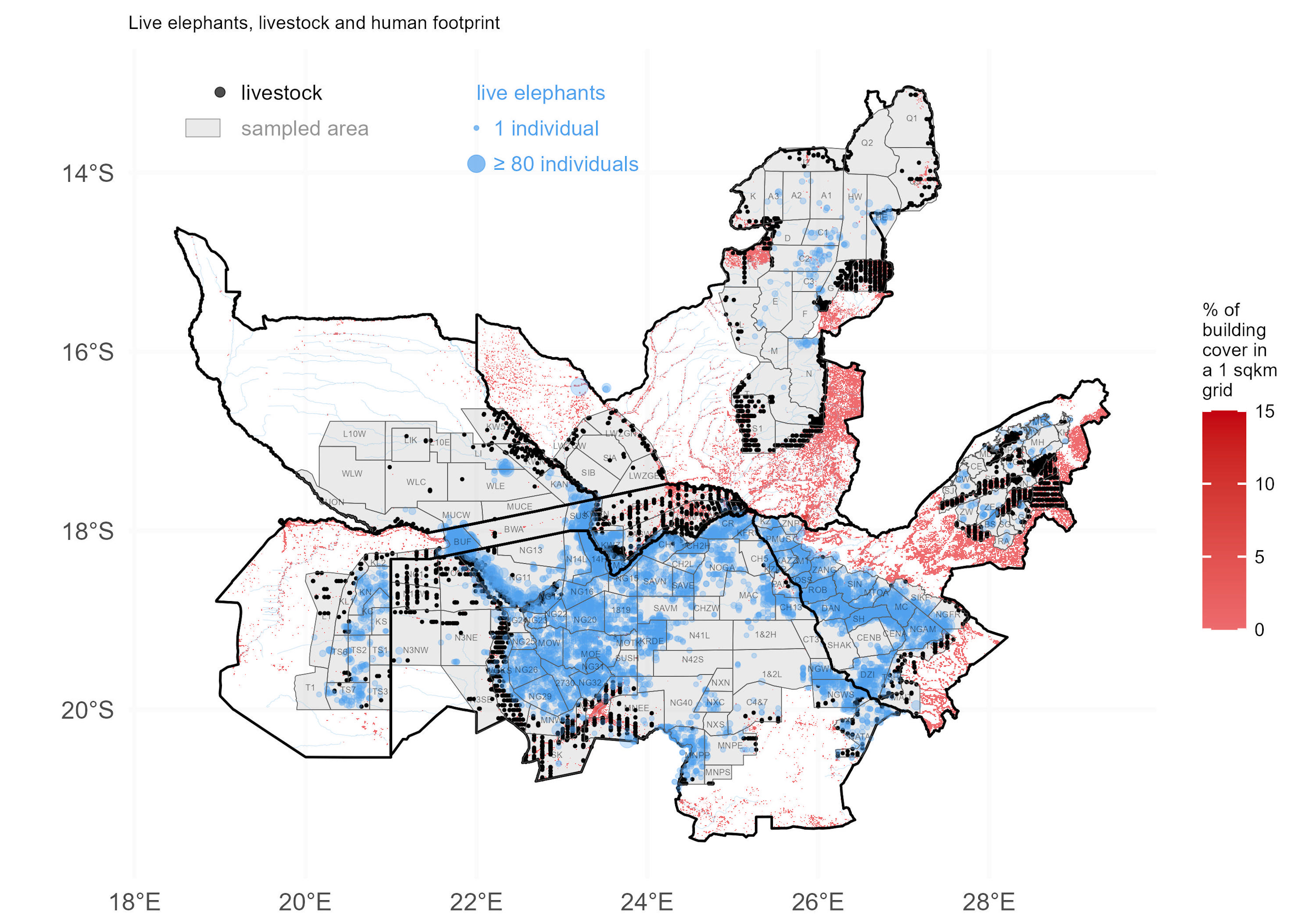 A map of the survey area.