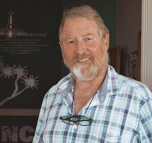 Portrait photograph of Chris Brown.