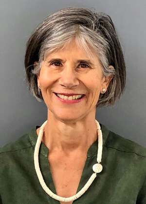 Portrait photograph of Karin le Roux.