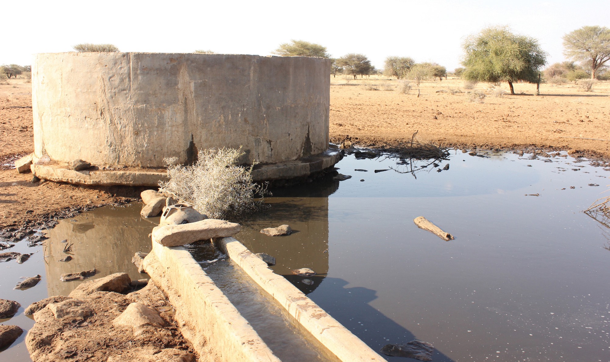 Damaged reservoir