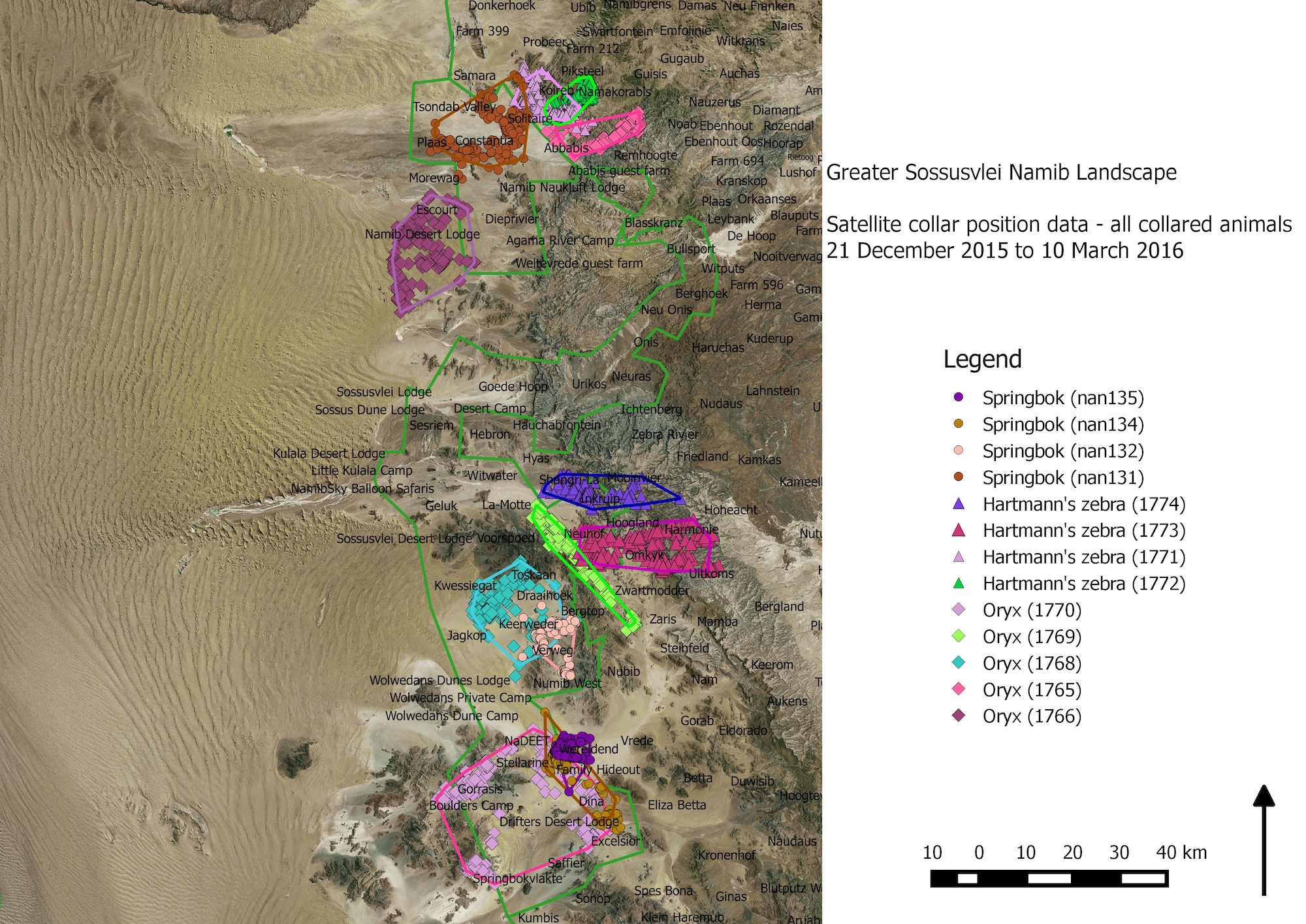 satellite tracking map