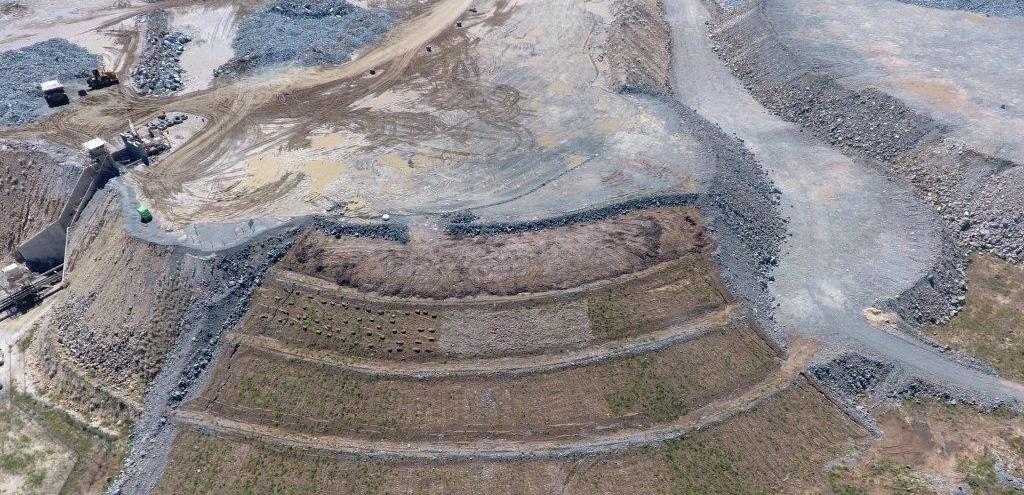 Rehabilitation of B2Gold mine, Namibia.