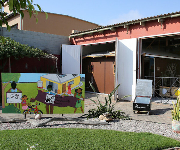 The main entrance of the centre